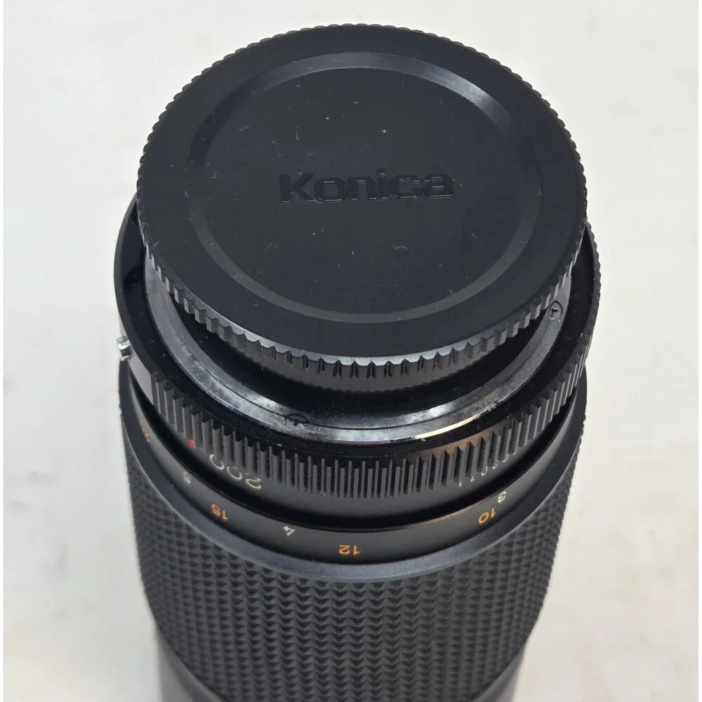 Konica Hexanon AR 200mm f/4 Telephoto lens